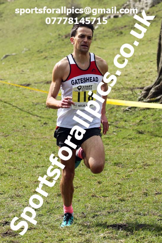 Masters men 2021 NECAA Cross Country Relays, Thornley Farm, Peterlee, Saturday, April 10th. Photo: David T. Hewitson/Sports for All Pics